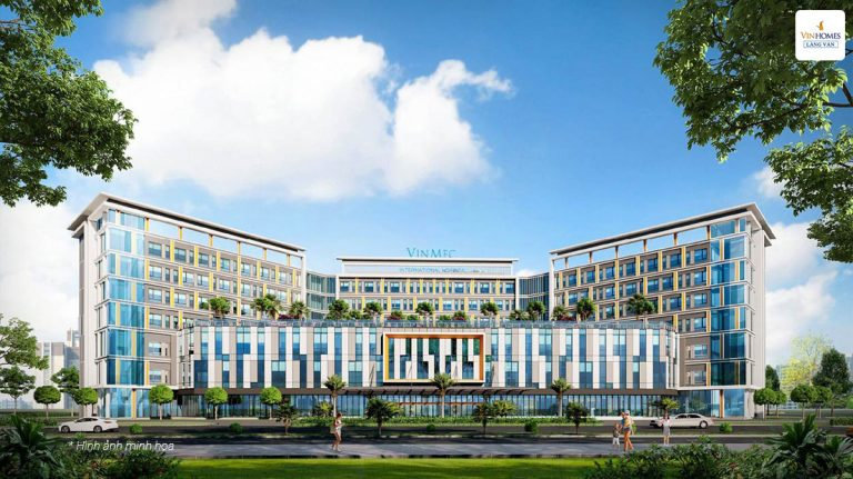 Phối cảnh Bệnh viện Quốc tế Vinmec - tiện ích 5 sao tại khu đô thị Vinhomes Hải Vân Bay (Vinhomes Làng Vân), Đà Nẵng.