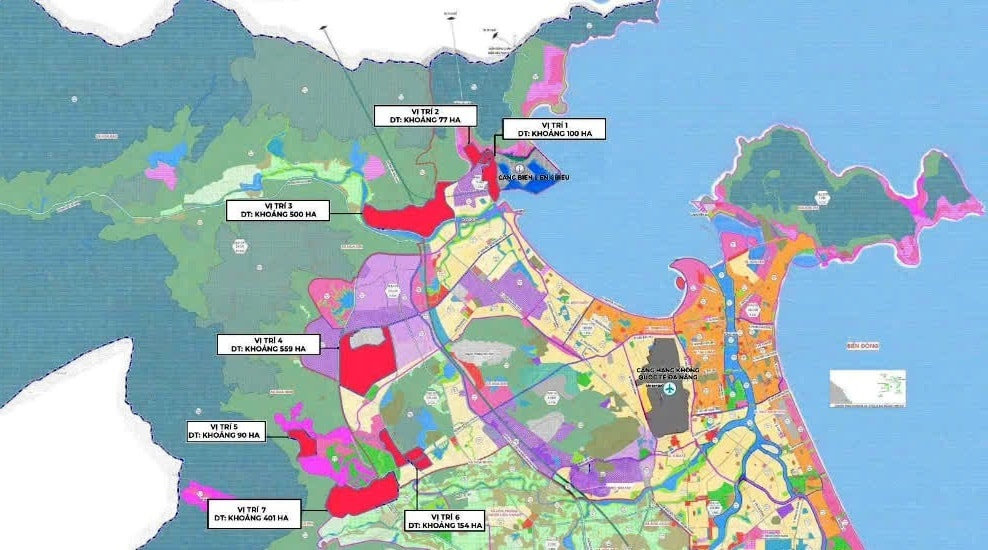 Bản đồ chi tiết quy hoạch 7 khu thương mại tự do Đà Nẵng – tầm nhìn phát triển 2030