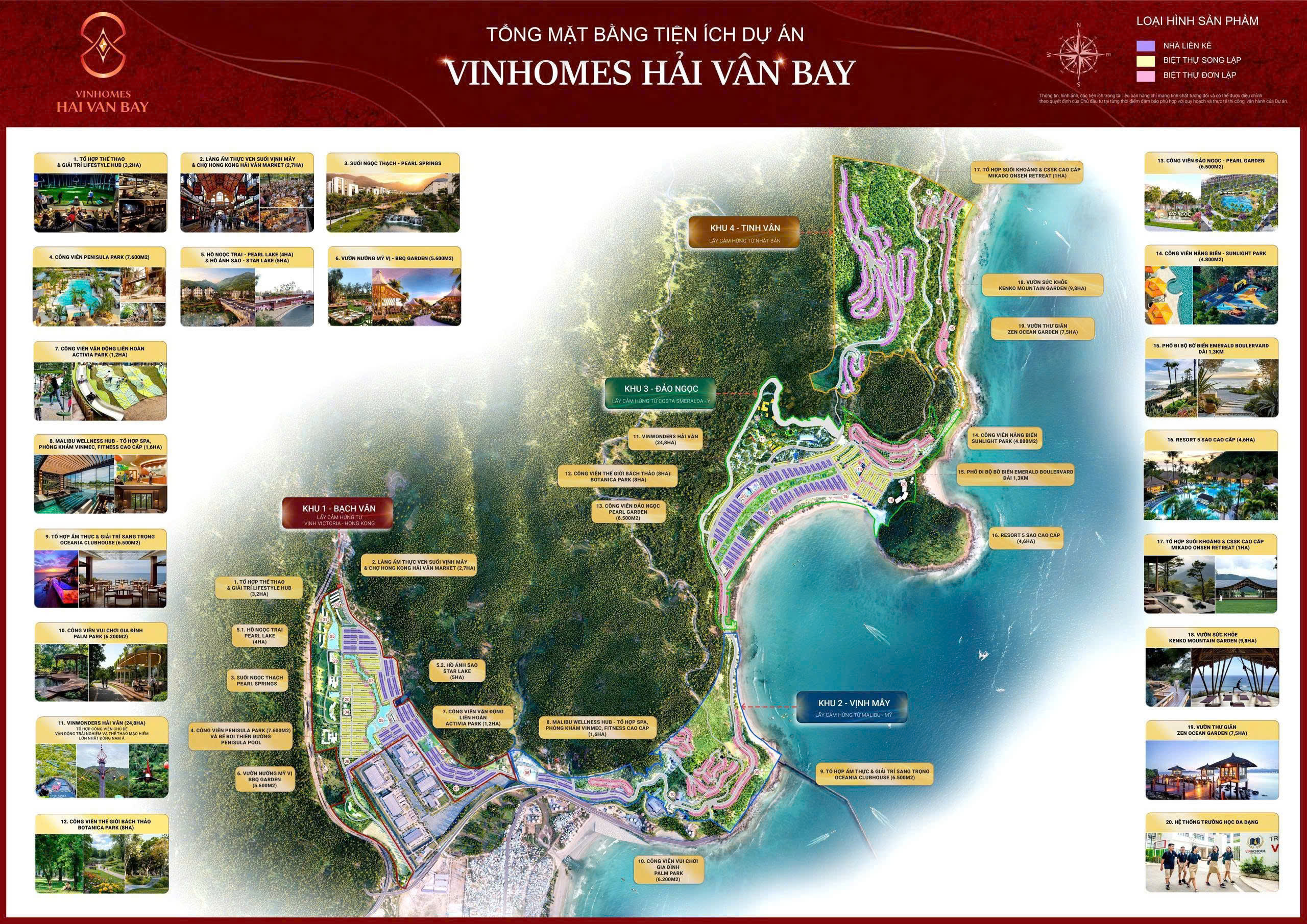 Bản đồ tổng quan chính thức dựa án Vinhomes Hải Vân Bay (Vinhomes Làng Vân)